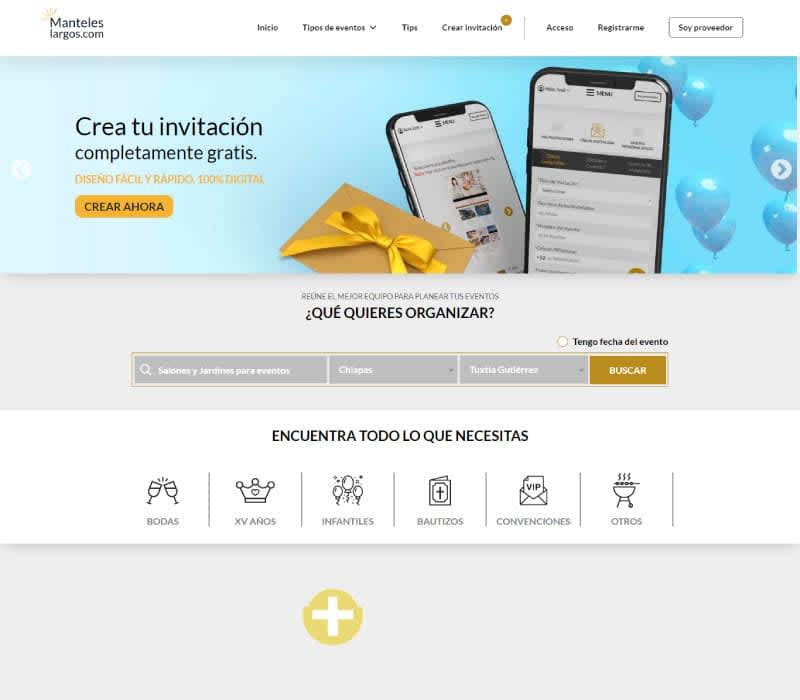 Sitio web de Manteles Largos